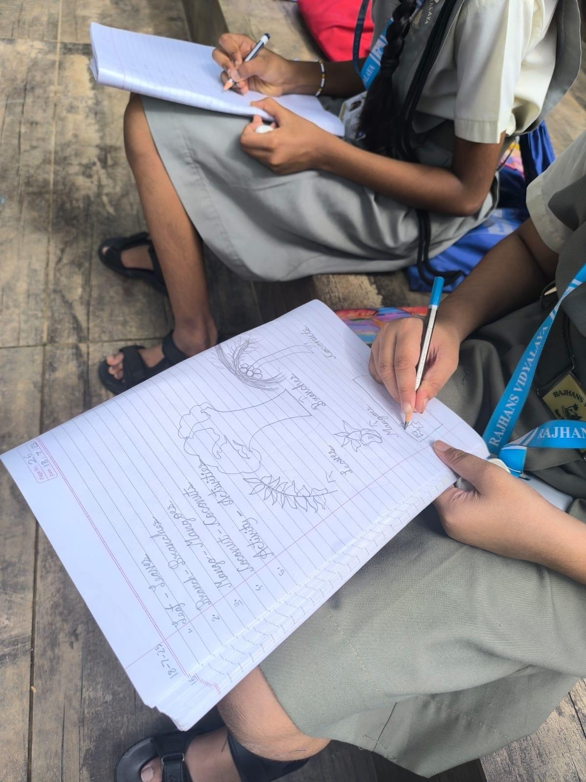 Interactive an outdoor learning activity was organised for grade 2D and 3D