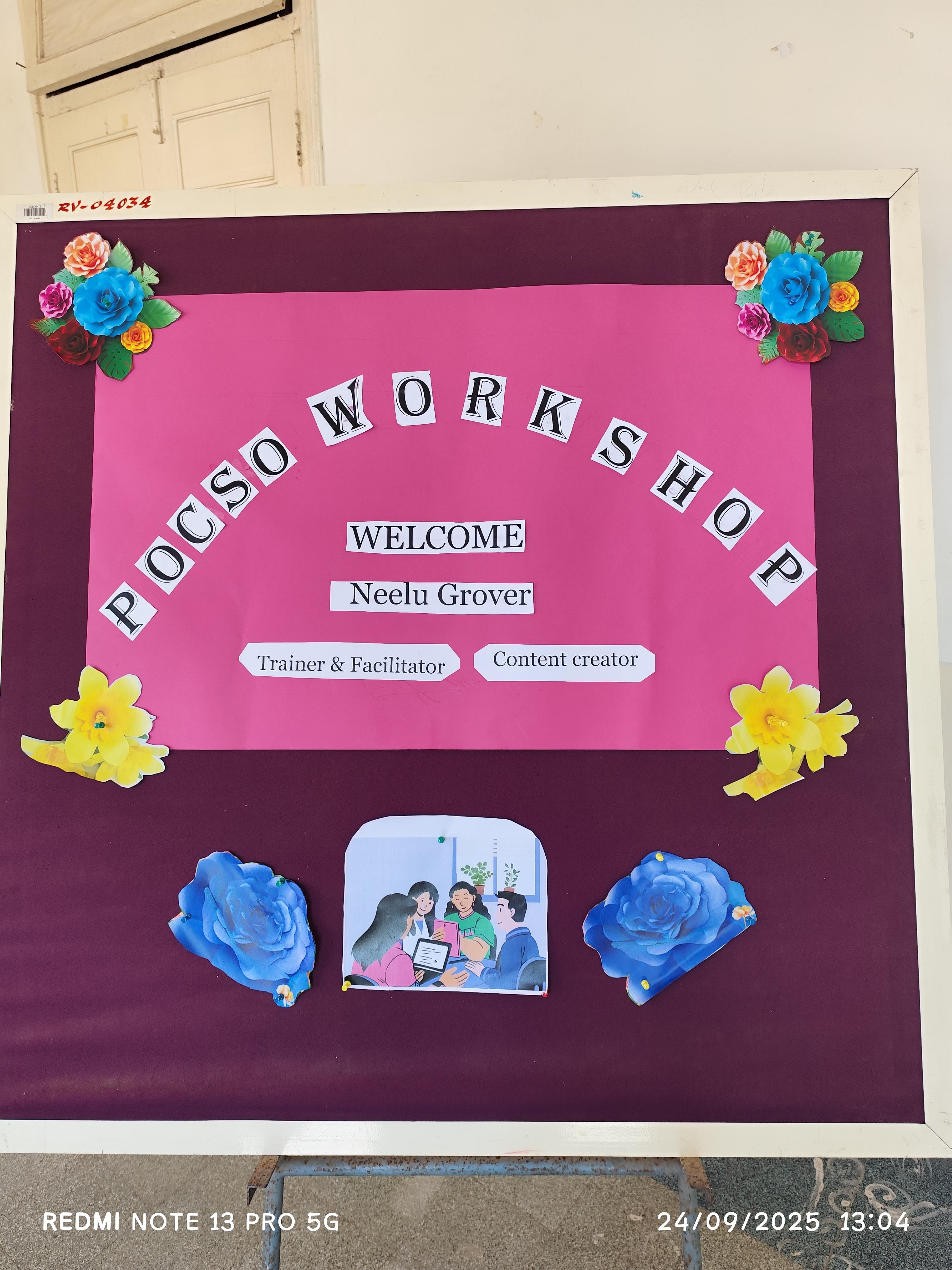 POCSO Act Awareness Workshop” conducted by Ayaksha Health and Care Organisation