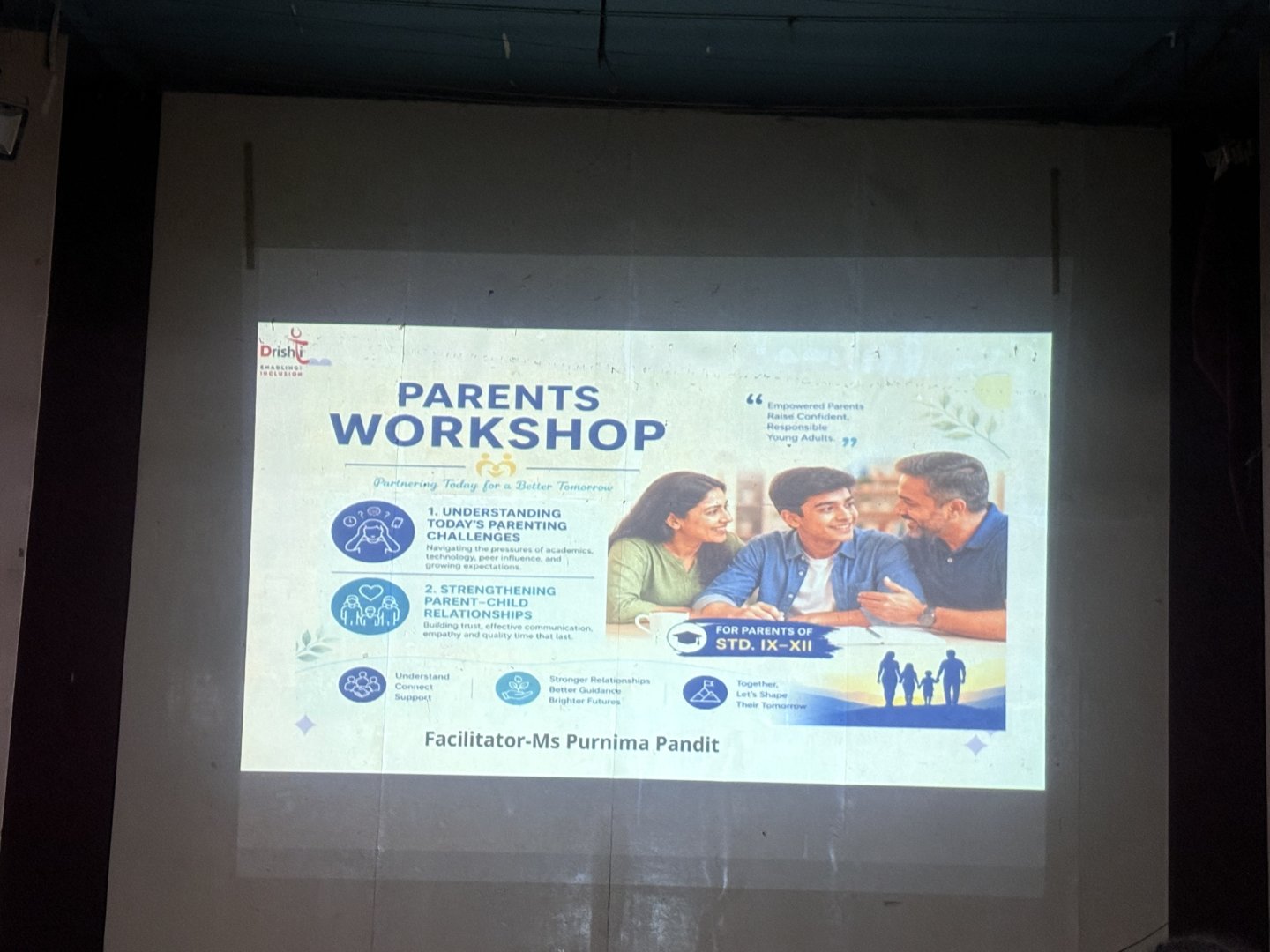 WORKSHOP ON STRENGTHENING PARENT-CHILD RELATIONSHIPS -18 JULY 2026