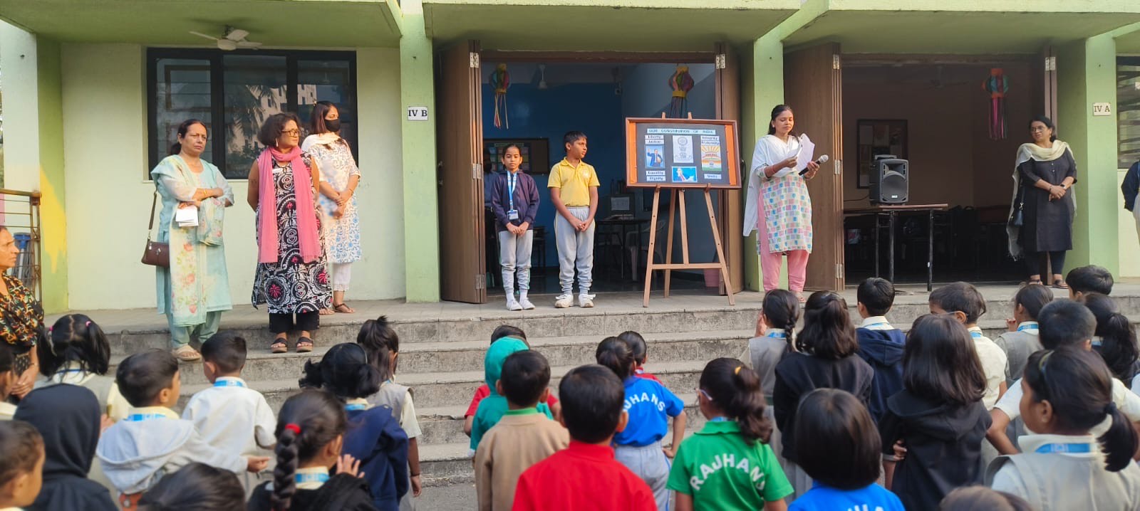 Constitution day or Samvidhan Diwas celebration in the primary section