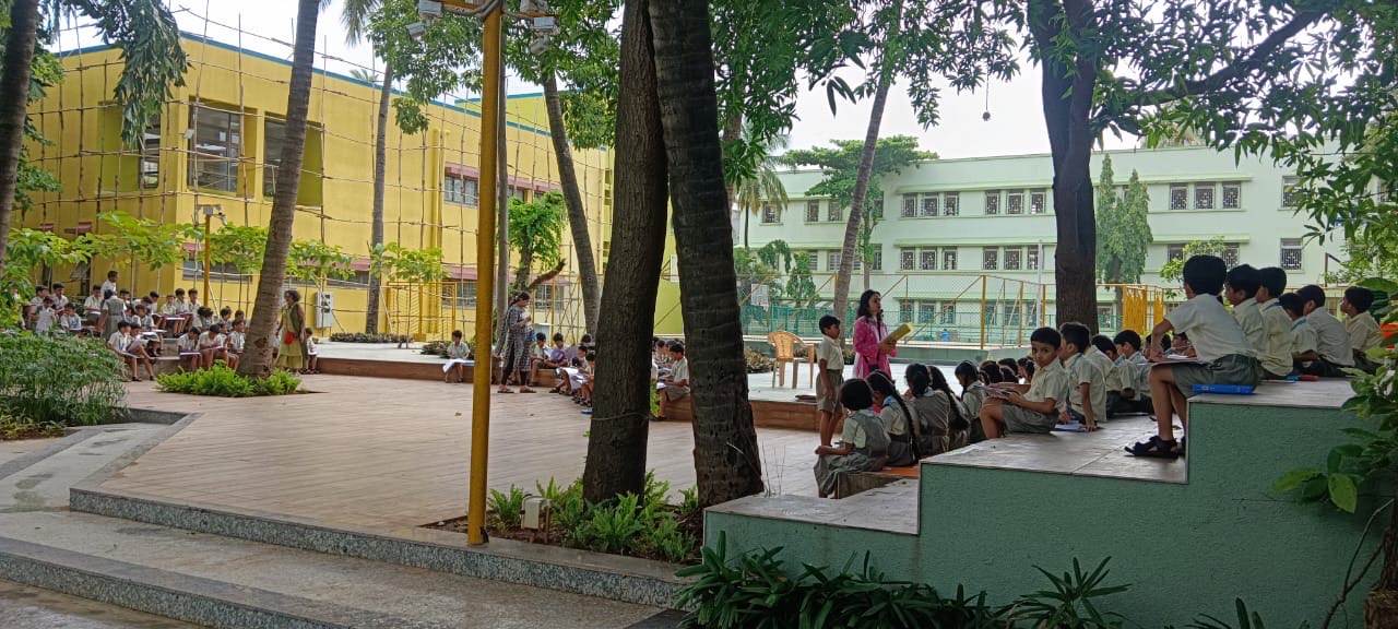 English activity  Recitation with nature drawing of STD 2 A, B ,C 