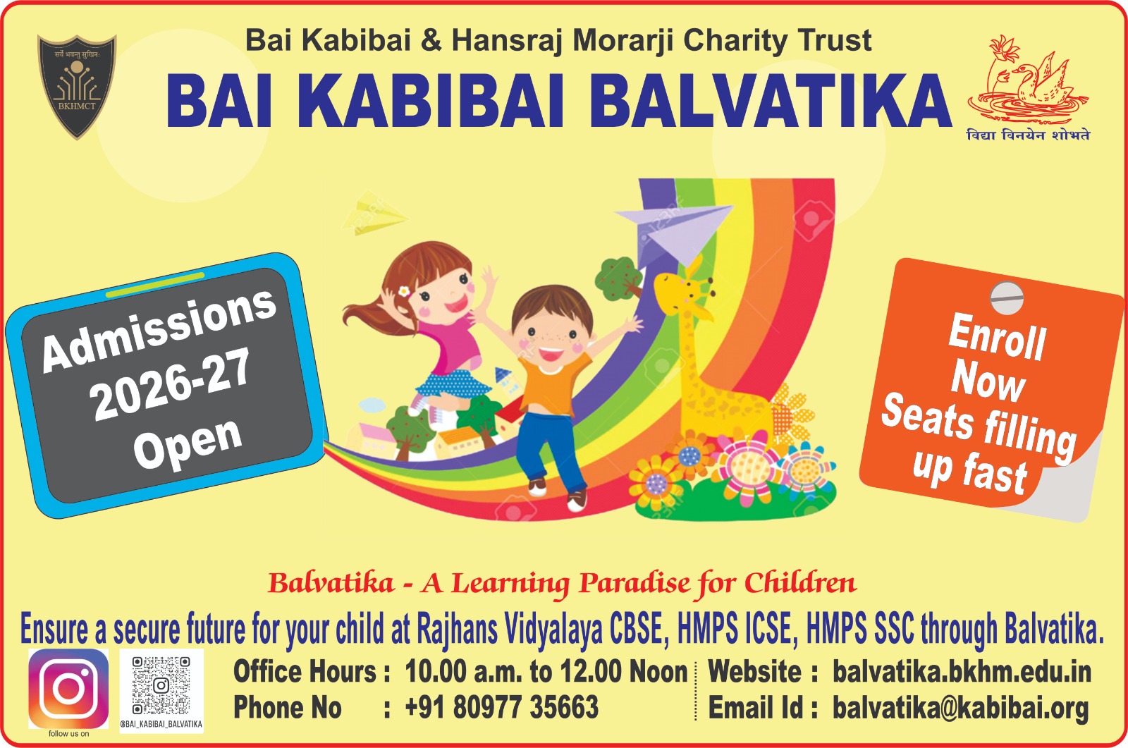 Balvatika Admission