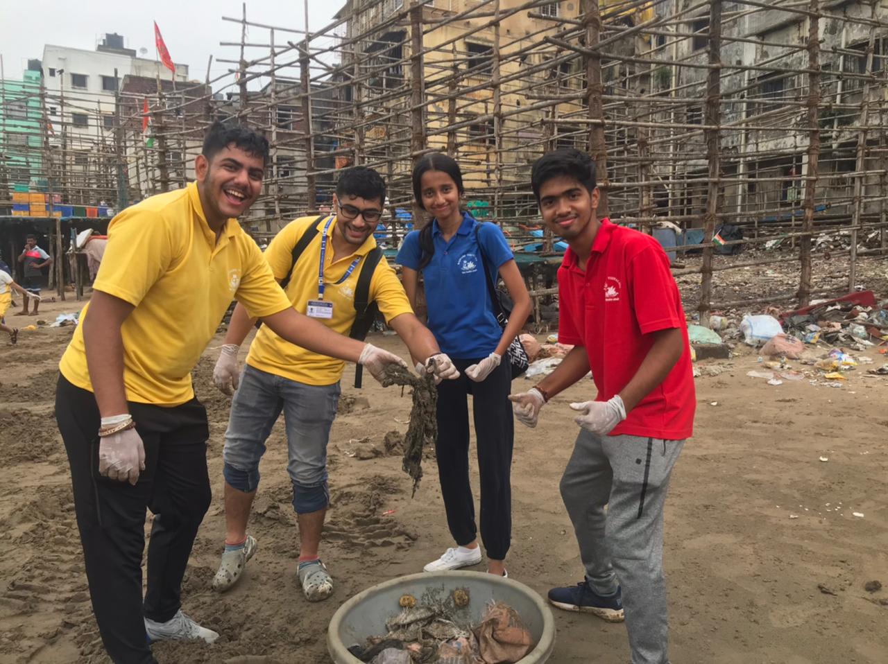  BEACH CLEAN-UP DRIVE AT VERSOVA BEACH